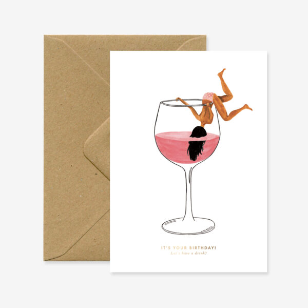 Carte de Voeux Just one drink