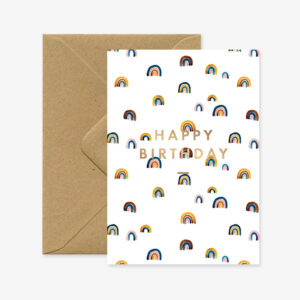 Carte de voeux Rainbow Happy Birthday