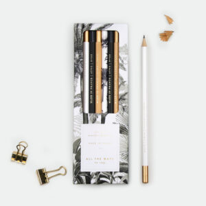 6 crayons foret tropical noir